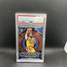 2024-25 Panini Totally Certified On Target LeBron James #10  Blue /265 PSA10