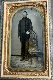 Civil War Confederate Tintype Photo 1/8