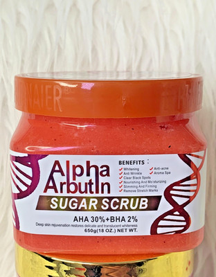 ALPHA ARBUTIN ZUCKERPEELING KÖRPER UND GESICHT TEINTGLANZ