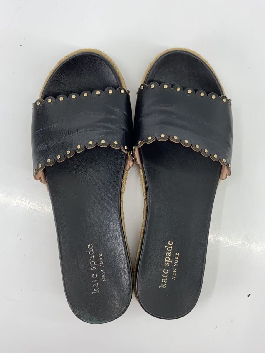 Kate Spade New York Sandals Us6.5 Blk Leather S3371001 Jle89 thumbnail 3