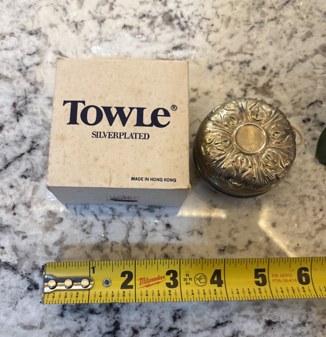 Towle Vintage Toy YoYo Silverplated With Original Box Bandalore nostalgia