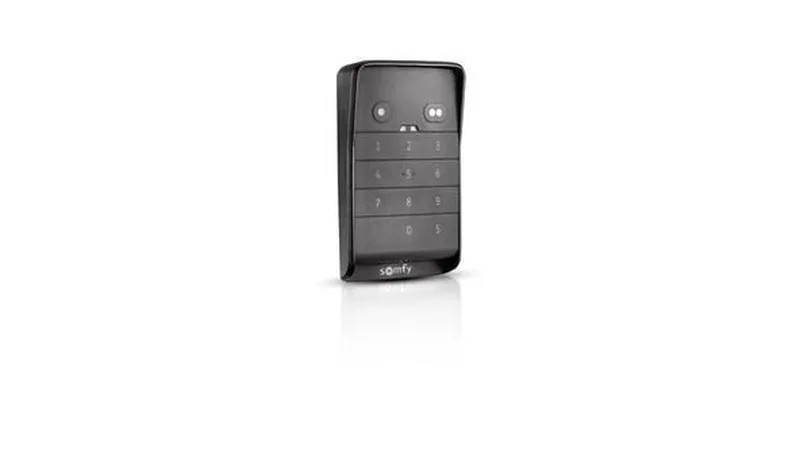 Digicode Somfy 1870917 : clavier à code RTS sans fil pour motorisation de portail