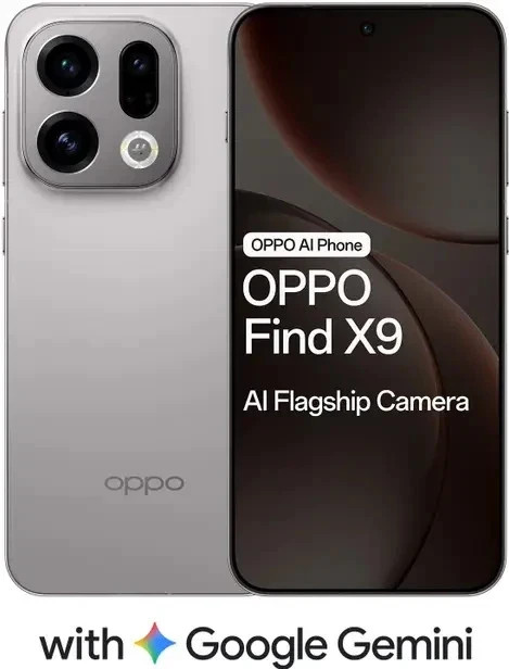 OPPO Find X9 5G Dual SIM (Titanium Grey, 256 GB) (12 GB RAM