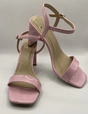 Open Toe Sandal Block Heel  Ankle Buckle Delicious Soda Vesita Pink Women’s Sz 6