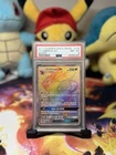 Umbreon GX Full Art Pokémon Sun & Moon Base Secret Rainbow Rare 154/149 PSA 8