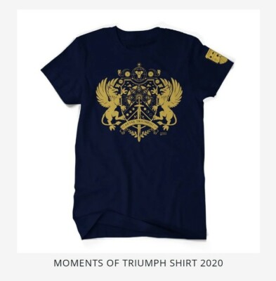 Destiny 2 Moments of Triumph 2020 Shirt Men's Large WITH Cerisian Lenses Emblem 