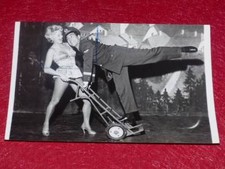 VINTAGE GERMAINE ROGER PHOTO BACKGROUND CHEVALIER DU CIEL LUIS MARIANO C. CEREDA 1955