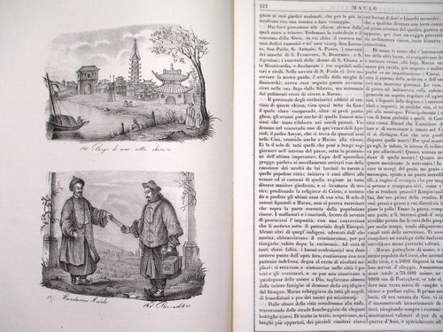 1842 Viaggio Al Mondo Dumont d'Urville~ Engravings~ MACAO ~Chinese culture CHINA - Picture 6 of 17