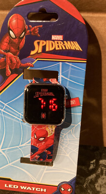 Marvel Spider-Man Kid's LED watch cool Spider-Man Band 