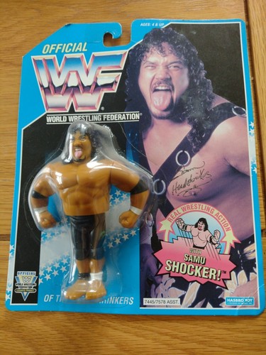 WWF Hasbro Samu Headshrinkers Moc...