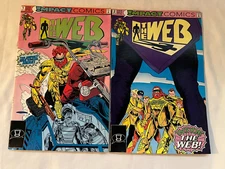 The Web #1 & #2 Impact Comics Lot of 2 VF+ 1991