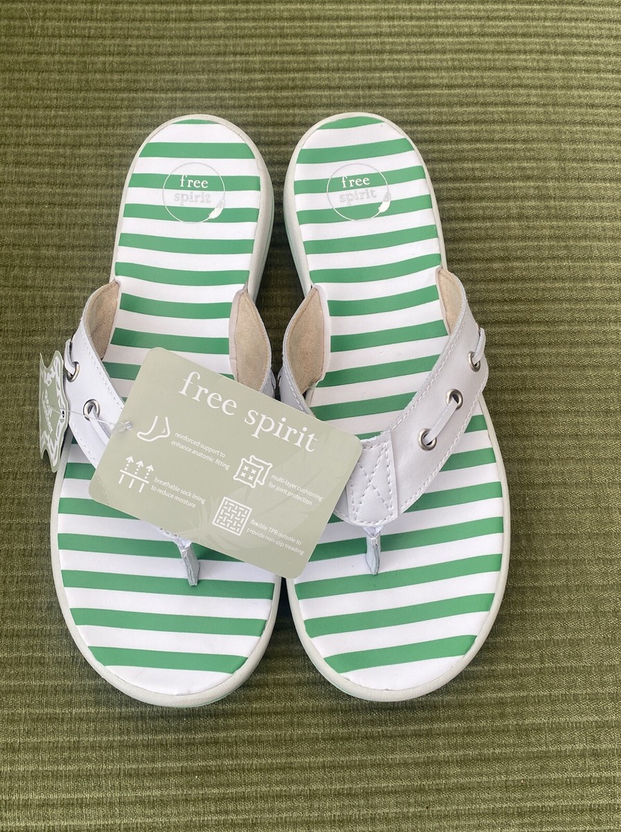 FREE SPIRIT SANA LADIES FLIP FLOPS TOE POST SANDAL LEATHER WOMENS