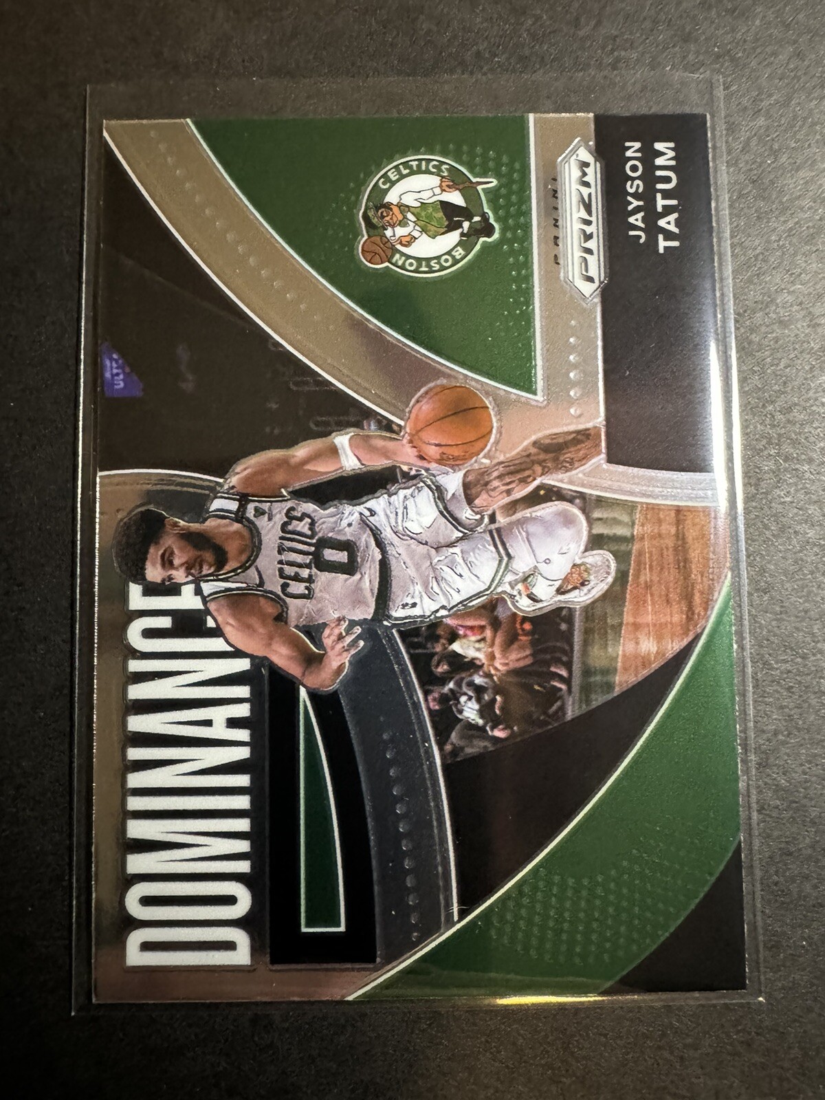 2021-22 Panini Prizm Jayson Tatum #5 Green Dominance Boston Celtics