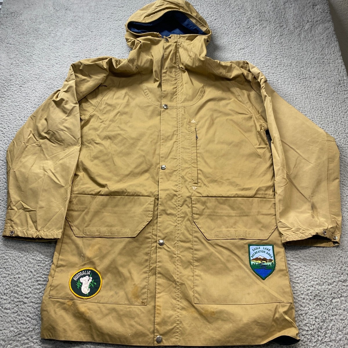 Vintage The North Face Jacket Mens XL Trench Hoodie National Park