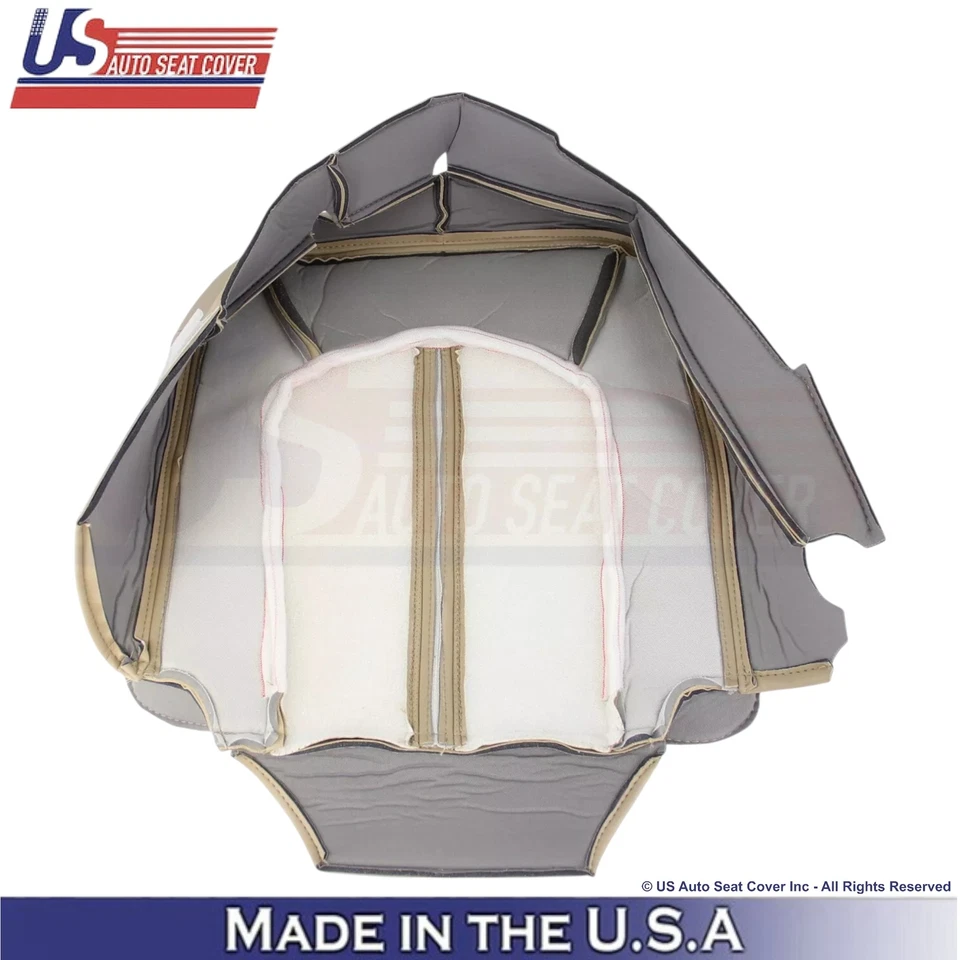 Cubierta de asiento inferior del conductor de cuero genuino marrón cachemir 2008-2013 para Cadillac CTS Foto 3 de 4