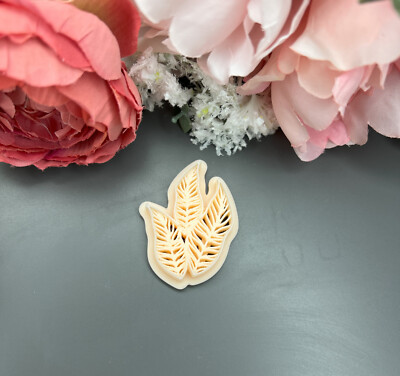 Blatt Polymer Clay Polymer Clay Cutter | 3D-gedrucktes Tonwerkzeug | IrisCrafts7 UK