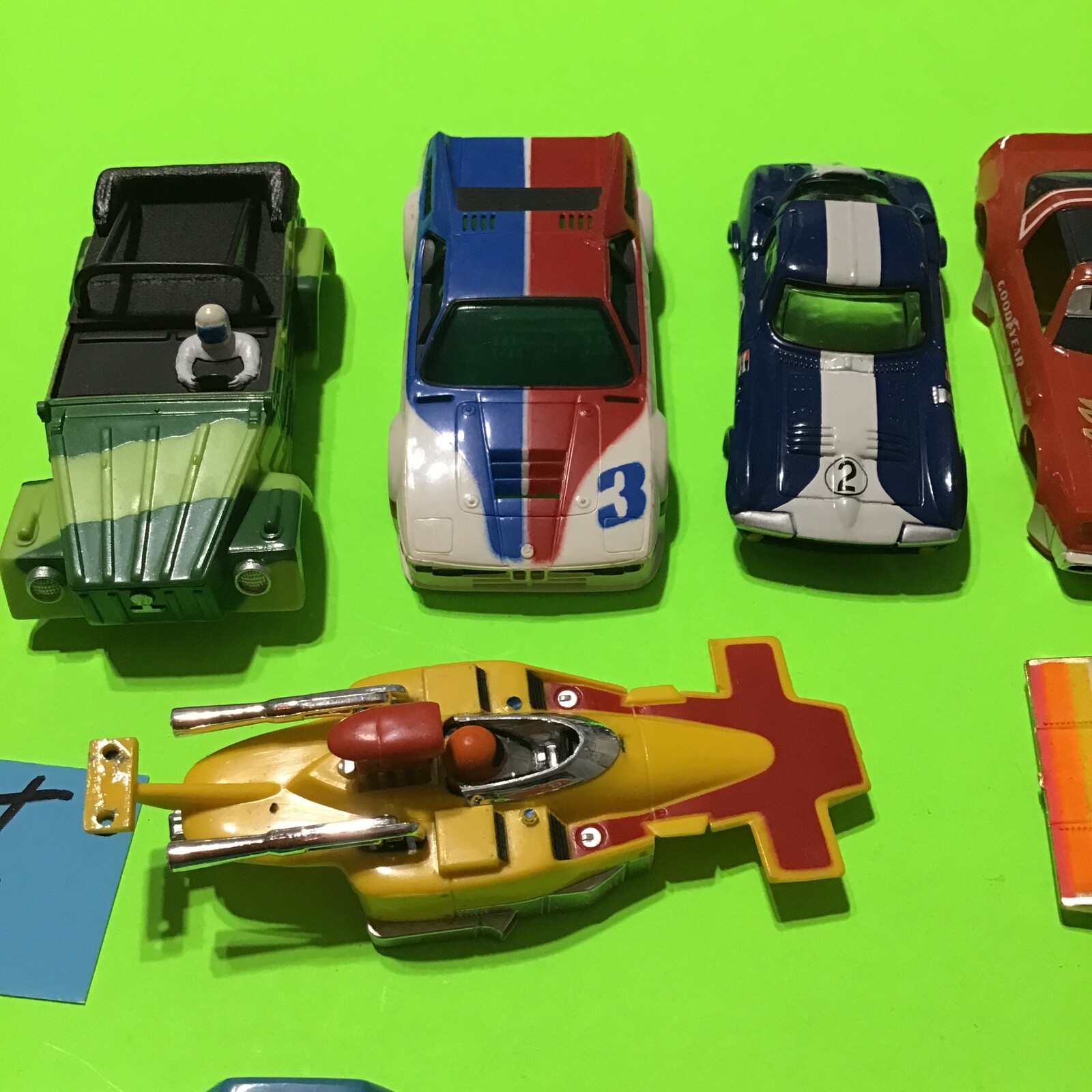 VINTAGE 10 PIECE GROUP ASSORTED SLOT CAR BODIES / TYCO / AFX / MOSTLY