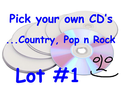Buy 3 Get 4th FREE Country, Pop n Rock CD Lot You Pick Choose Titles in Cart #1
