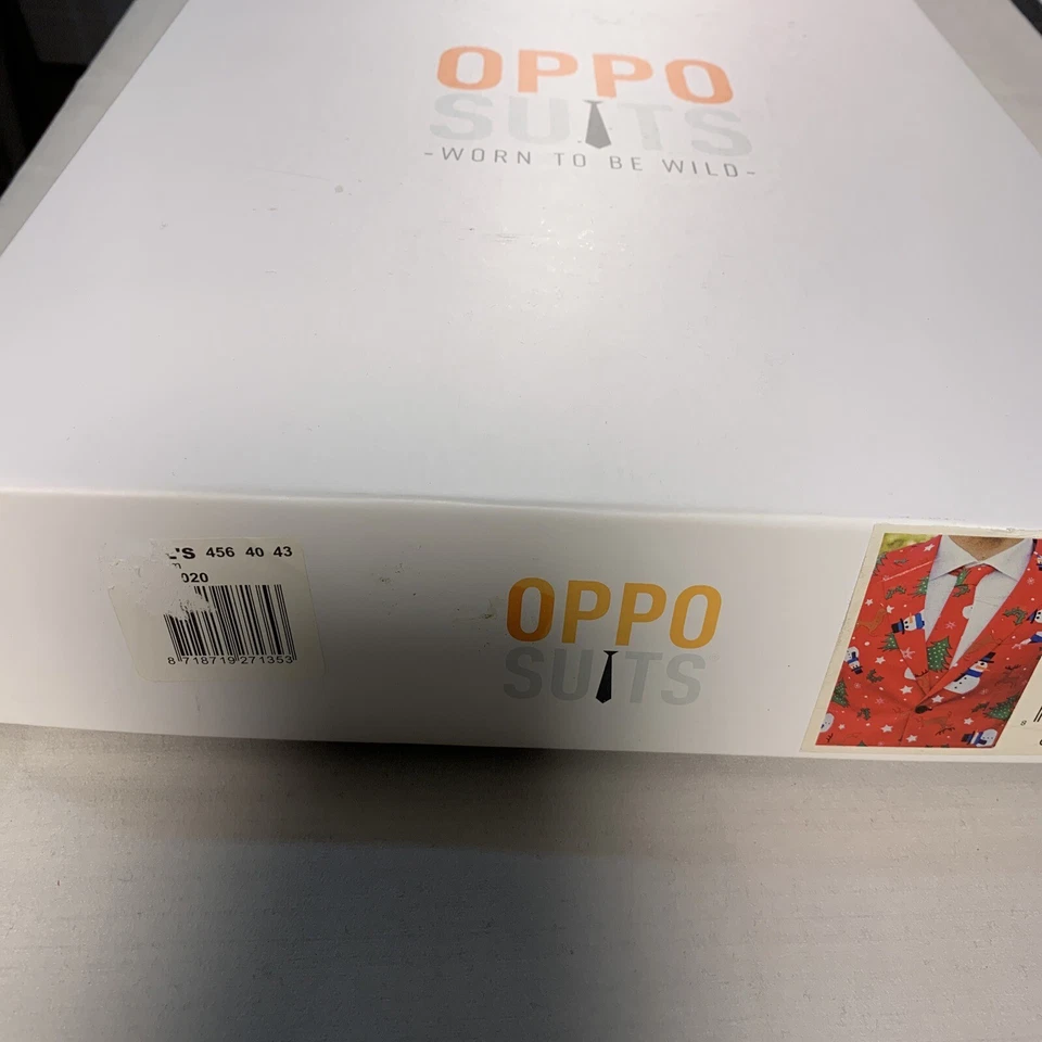 Traje Oppo Trajes Christmaster Para Hombre Talla 38 Abrigo Deportivo Pantalones Corbata Navidad Foto 2 de 4
