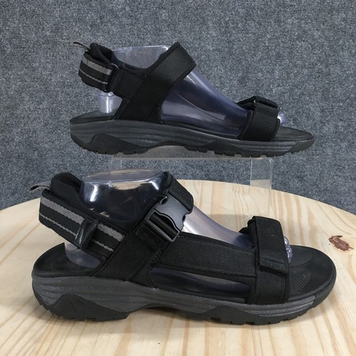 Ozark Trail Sandals Mens 10 Outdoor Hiking Strappy Black Open Toe Buckle Casual