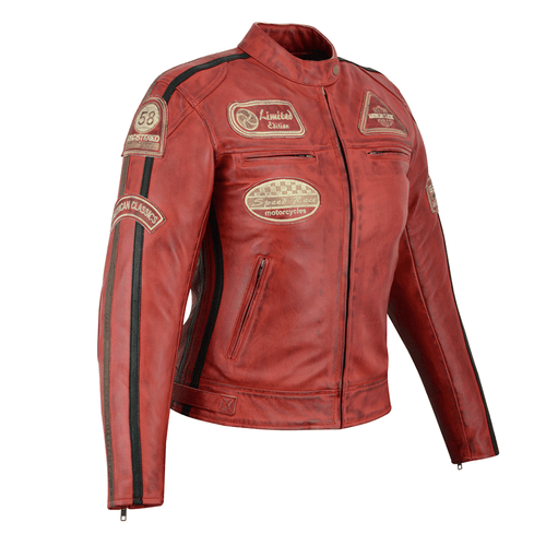 CHAQUETA MOTO MUJER DE CUERO VINTAGE | eBay