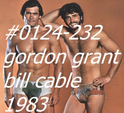 VINTAGE MALE PORTRAIT #0124-232 -gordon grant & bill cable -free