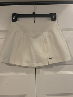 Nike tennis skirt slit white xs