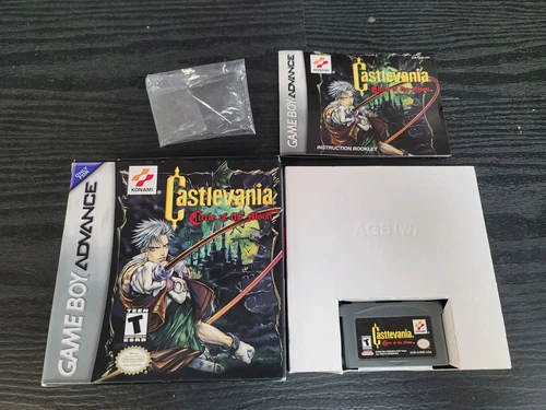Castlevania Circle Of The Moon Game Boy Advance Complete In Box CIB Near Mint