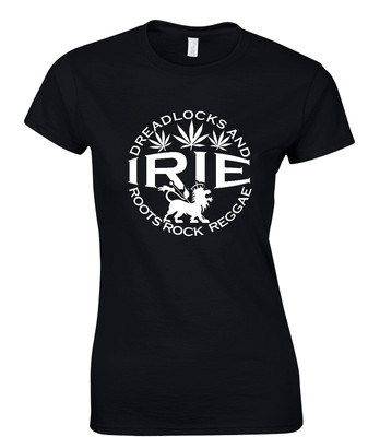 Reggae T-Shirt Rasta Roots Rock Dreadlocks Dread Irie Judah Löwe Hommage Damen
