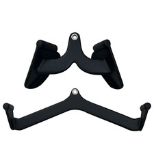 2PCS LAT Pulldown Bar Cable Machine Attachment Back Tricep Bar Strength Training