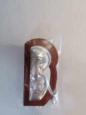 Icona Sacra, Bomboniera  Madonna con Gesù in Argento Prezioso 925.  7cm x 3,5 cm