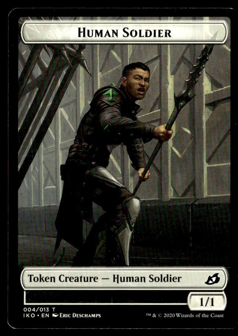 2020 Ikoria Lair of Behemoths Human Soldier Token Common MTG #4