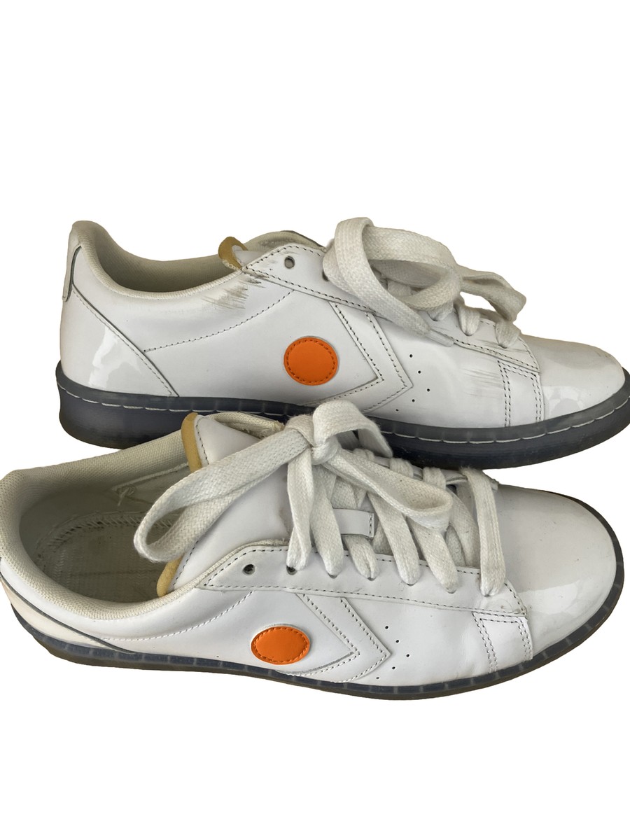 ROKIT X PRO Leather Low ORANGE POP Converse patent leather sneaker. Size 11. Size 11 - Converse ROKIT x Pro Leather Low Orange Pop for  main image 3