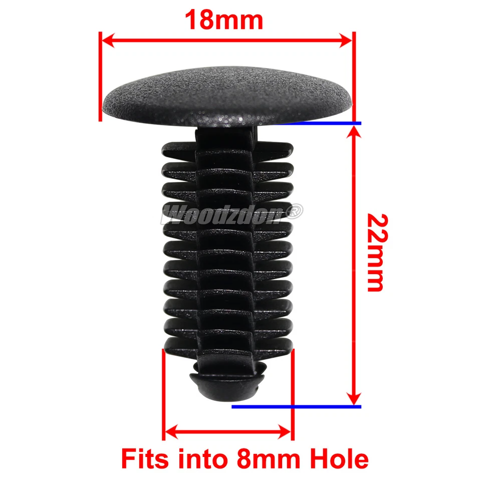 20pcs Interior Trim Panel Clip for Toyota HiAce Landcruiser Troop Carrier - image 3 of 4