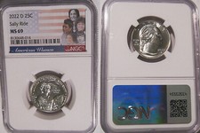 2022 D Sally Ride 25c NGC MS 69 American Women Quarter