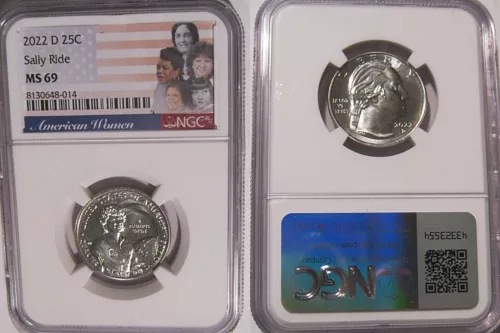 2022 D Sally Ride 25c NGC MS 69 American Women Quarter