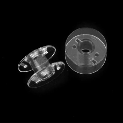25pcs Clear Bobbins with Plastic Spool Box Sewing Singer Machine Brother Janome - Picture 4 of 5
