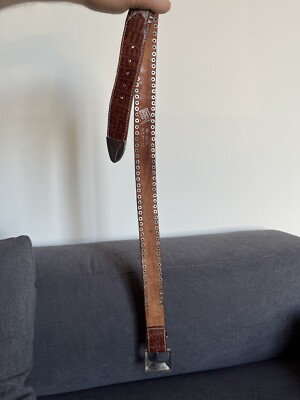 Cheval Design Studio Super Heavy Leather Metallic Belt | eBay UK display picture 1