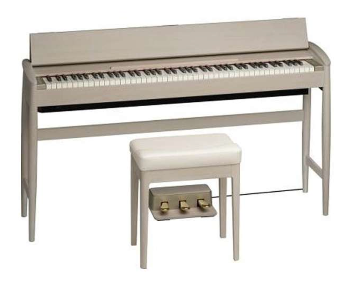 Renren【KIYOLA KF10 Roland & karimoku】 Roland KARIMOKU KIYOLA KF-10-KS Electric Piano Sheer White KF10