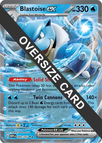 Blastoise ex 009/165 Jumbo Cards