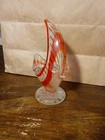 VINTAGE MURANO, Italy, Blown Glass, Angel Fish Decorator Ashtray