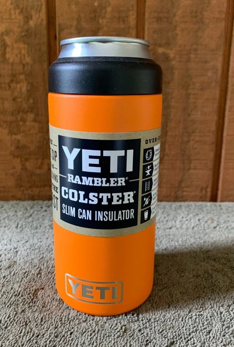 YETI Rambler Stainless Steel King Crab Orange Beverage Insulator at