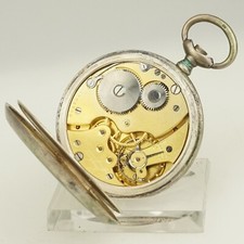 Rar JUNGHANS Silver Pocket Watch Men's no fusee duplex chronometer repeater RAR