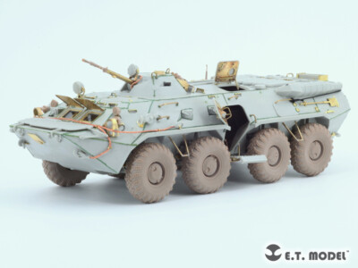 1/35 ET model P35-120 Russian BTR-80/80A APC Sagged wheels(Wide)For Meng Kit