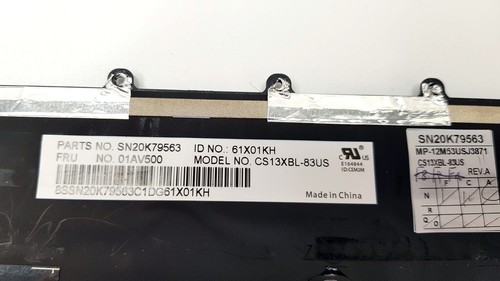 Lenovo ThinkPad X230S X240 X240S Keyboard UK Backlit 01AV500 SN20K79563 CS13XBL - Bild 3 von 3