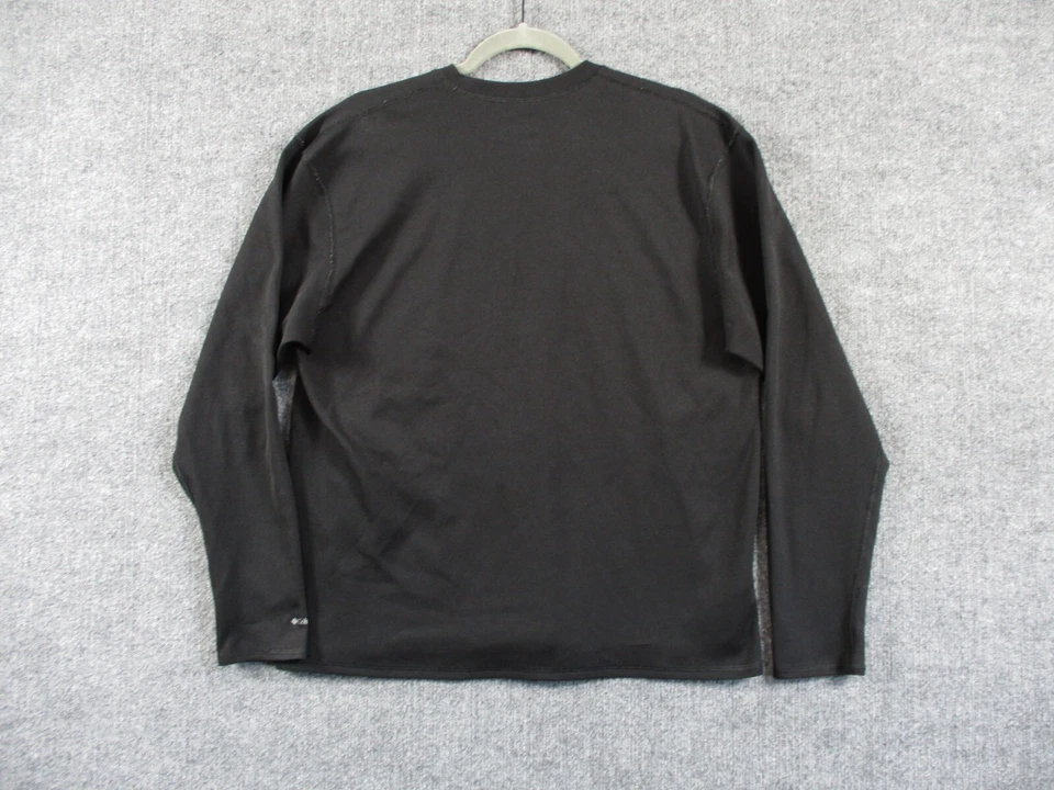 Columbia Shirt Mens Large Black Base Layer Omni Dry Long Sleeve Hike Camp Ski - Image 2 of 4