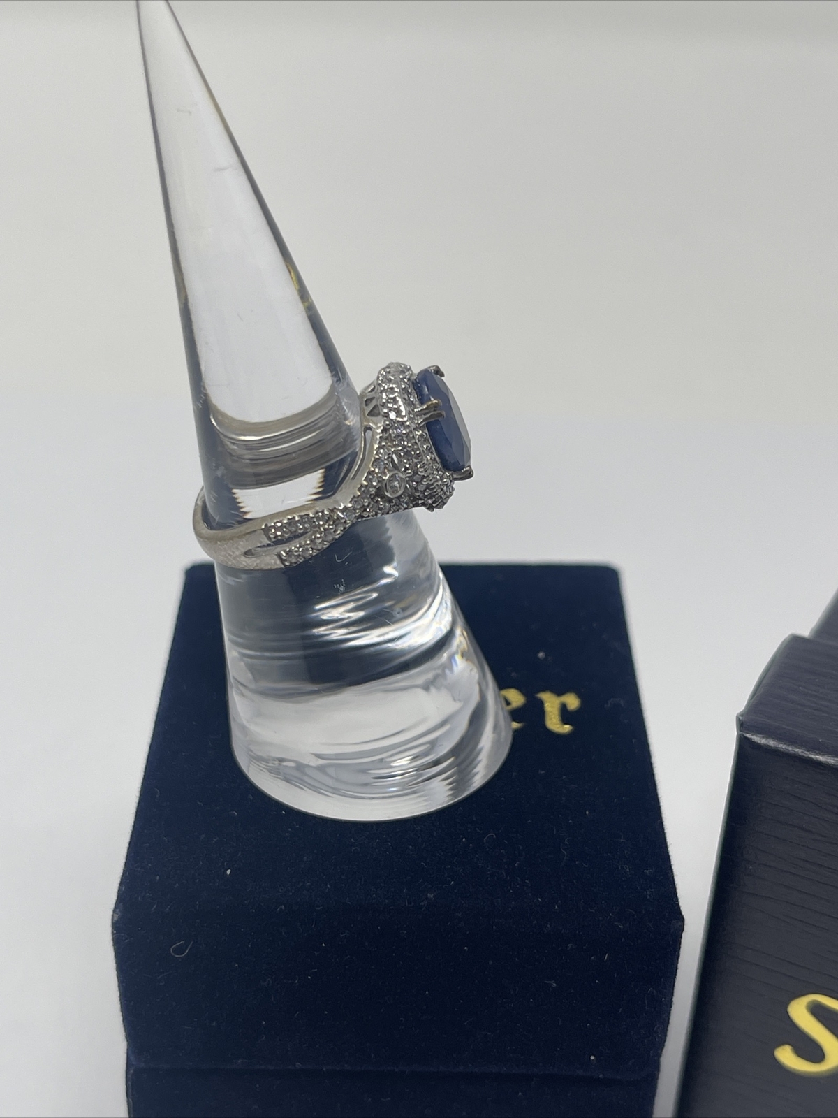 Stauer Sterling Silver Bombshell Blue Sapphire Ri… - image 3