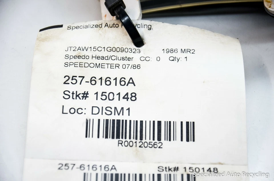 Cuadro de instrumentos MR2 Toyota Denso 83010-17051 1986-1989 OEM Foto 4 de 4