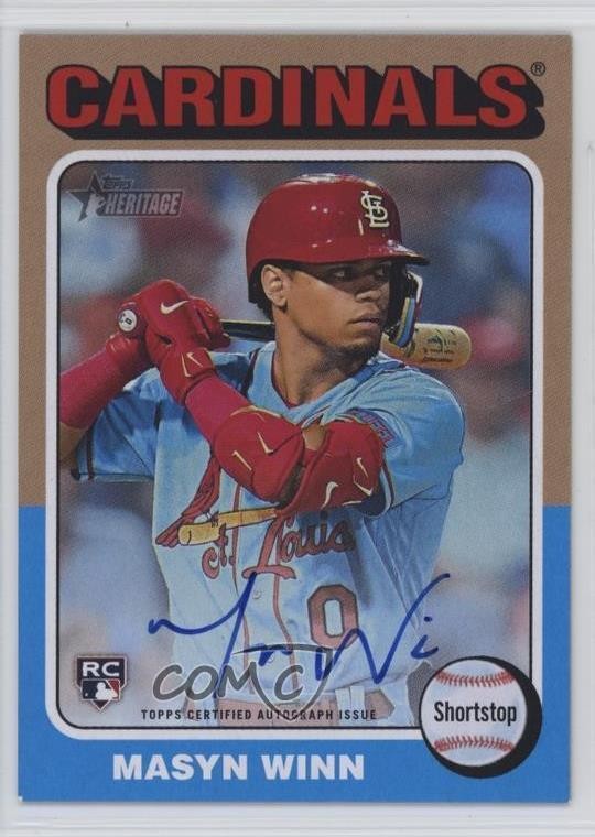 2024 Topps Heritage Real One Auto Masyn Winn #ROA-MW Auto 7ut