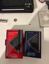 Sanyo Personal Stereo Cassette Player Bundle. - UNTESTED